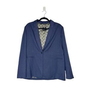 NEW Ted Baker Spotted Blazer Women's Blue Size XL X-Large 5